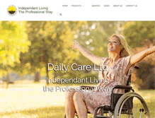 Tablet Screenshot of dailycare.co.uk